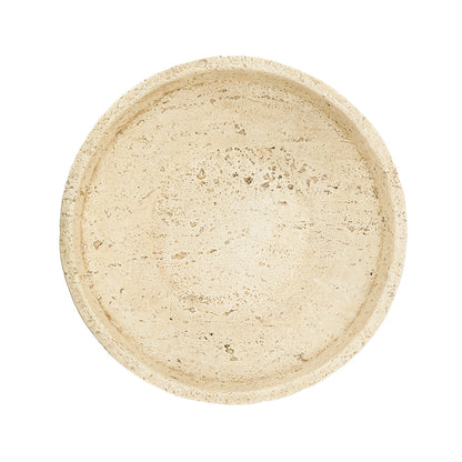 Ribbed Cement-Look Decorative Bowl - product photo 4