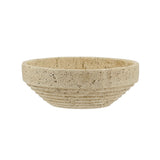 Ribbed Cement-Look Decorative Bowl - product photo 1