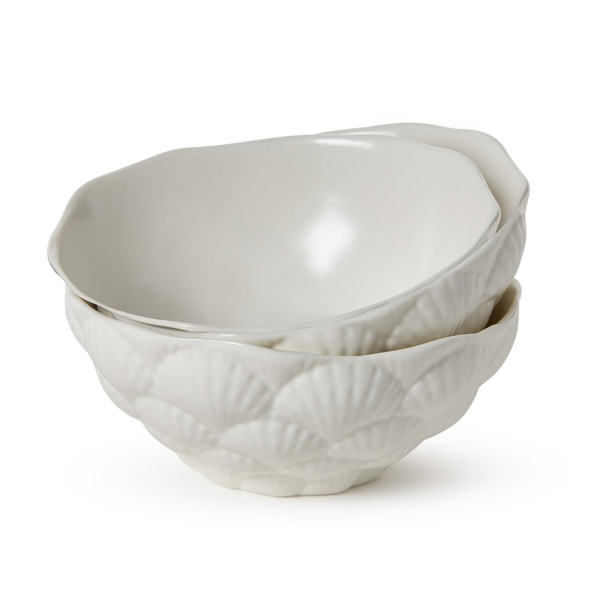 Fan Shell Tidbit Bowls, Set of 3 - product image 1