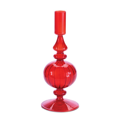 Ribbed Glass Taper Candle Holder, Set of 3 - product image 4