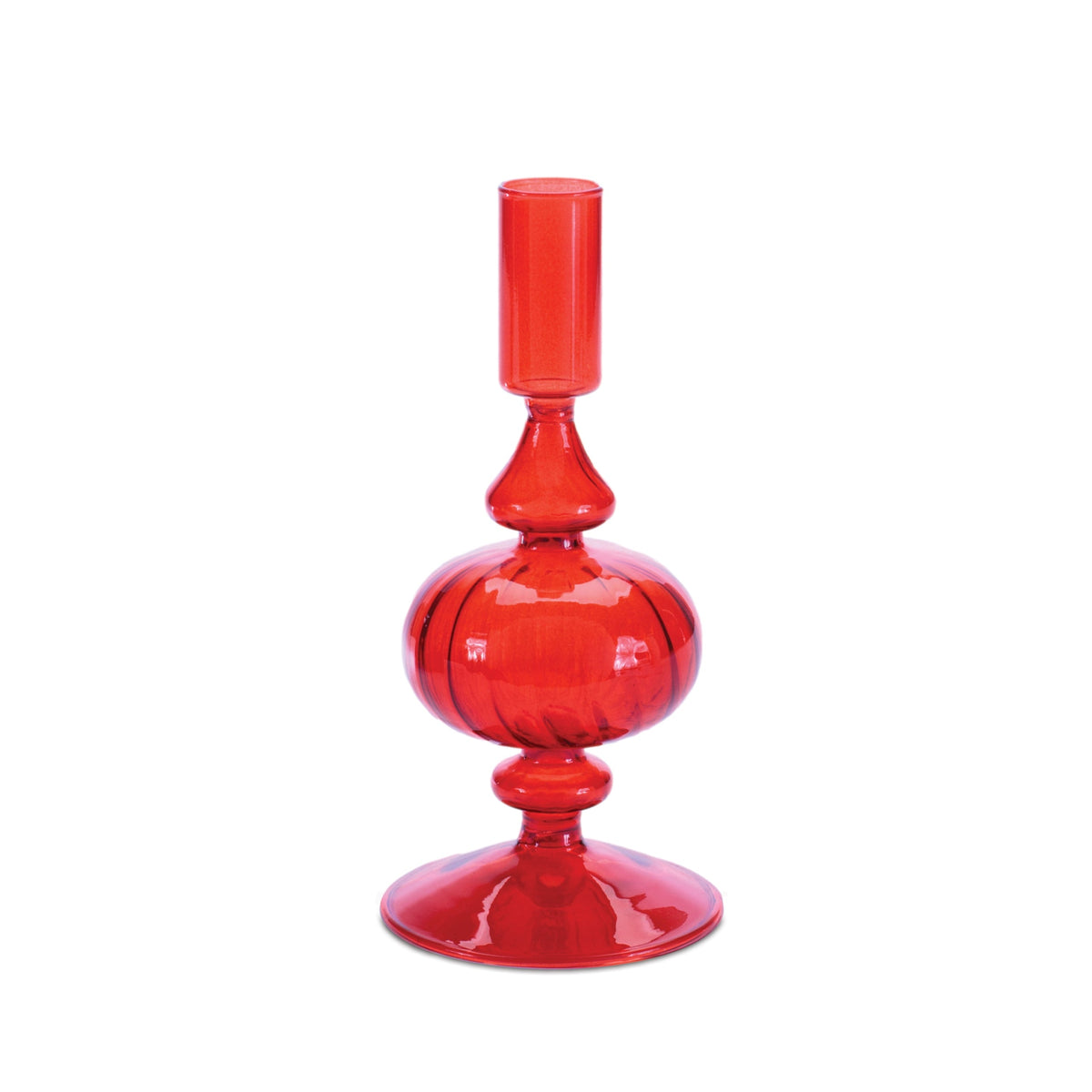 Ribbed Glass Taper Candle Holder, Set of 3 - product image 5