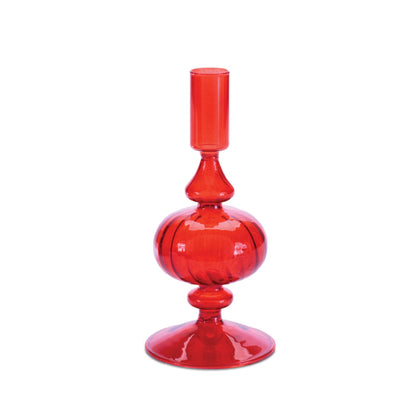 Ribbed Glass Taper Candle Holder, Set of 3 - product image 5