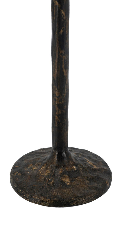 Black and Gold Iron Candle Holders with Playful Loop Design, Set of 2 - product image 9