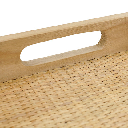 Woven Rattan Decorative Trays, Set of 2 - product photo 7