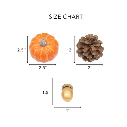 Artificial Autumn Pumpkin Bowl Fillers, 2 Sets - product image 5