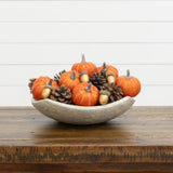 Artificial Autumn Pumpkin Bowl Fillers, 2 Sets - product image 1