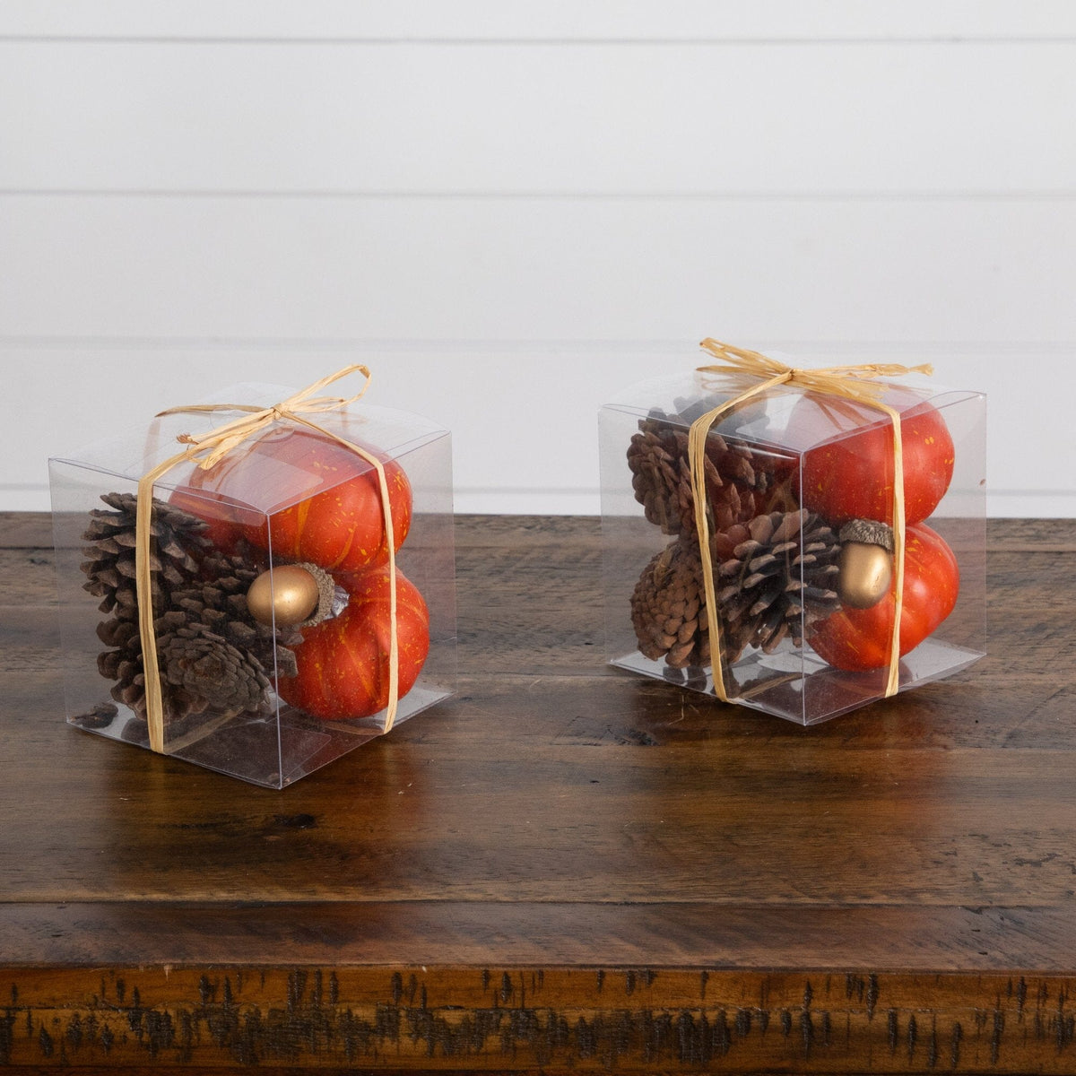 Artificial Autumn Pumpkin Bowl Fillers, 2 Sets - product image 3