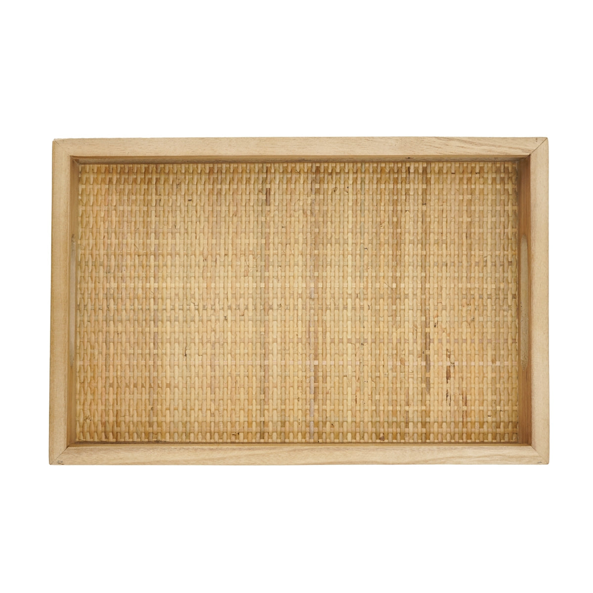 Woven Rattan Decorative Trays, Set of 2 - product photo 6