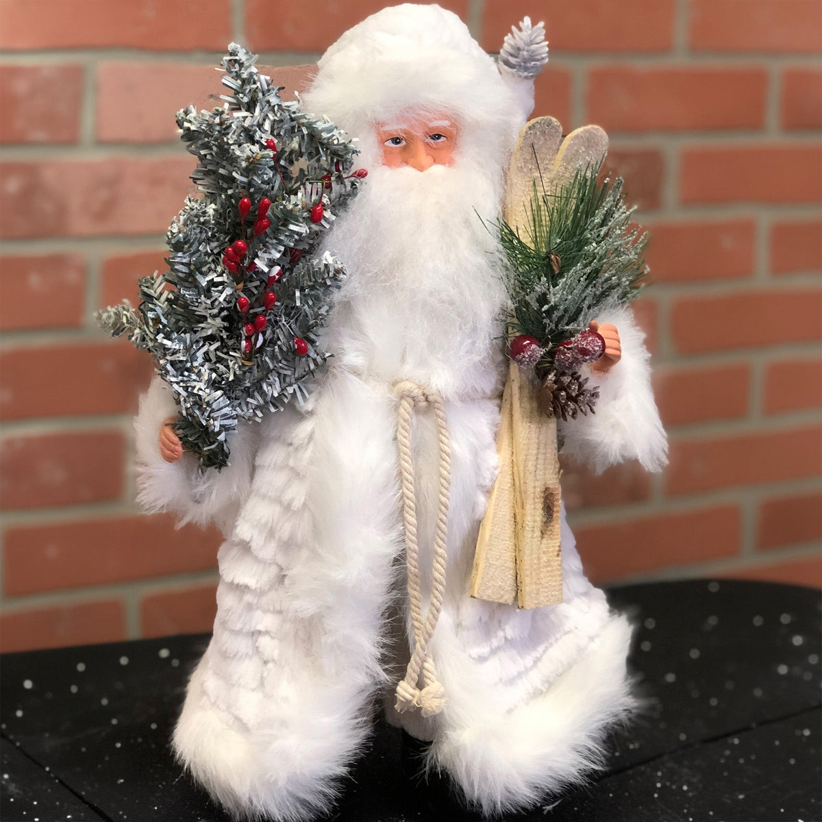 Winter White Santa Holiday Figurine - product image 2