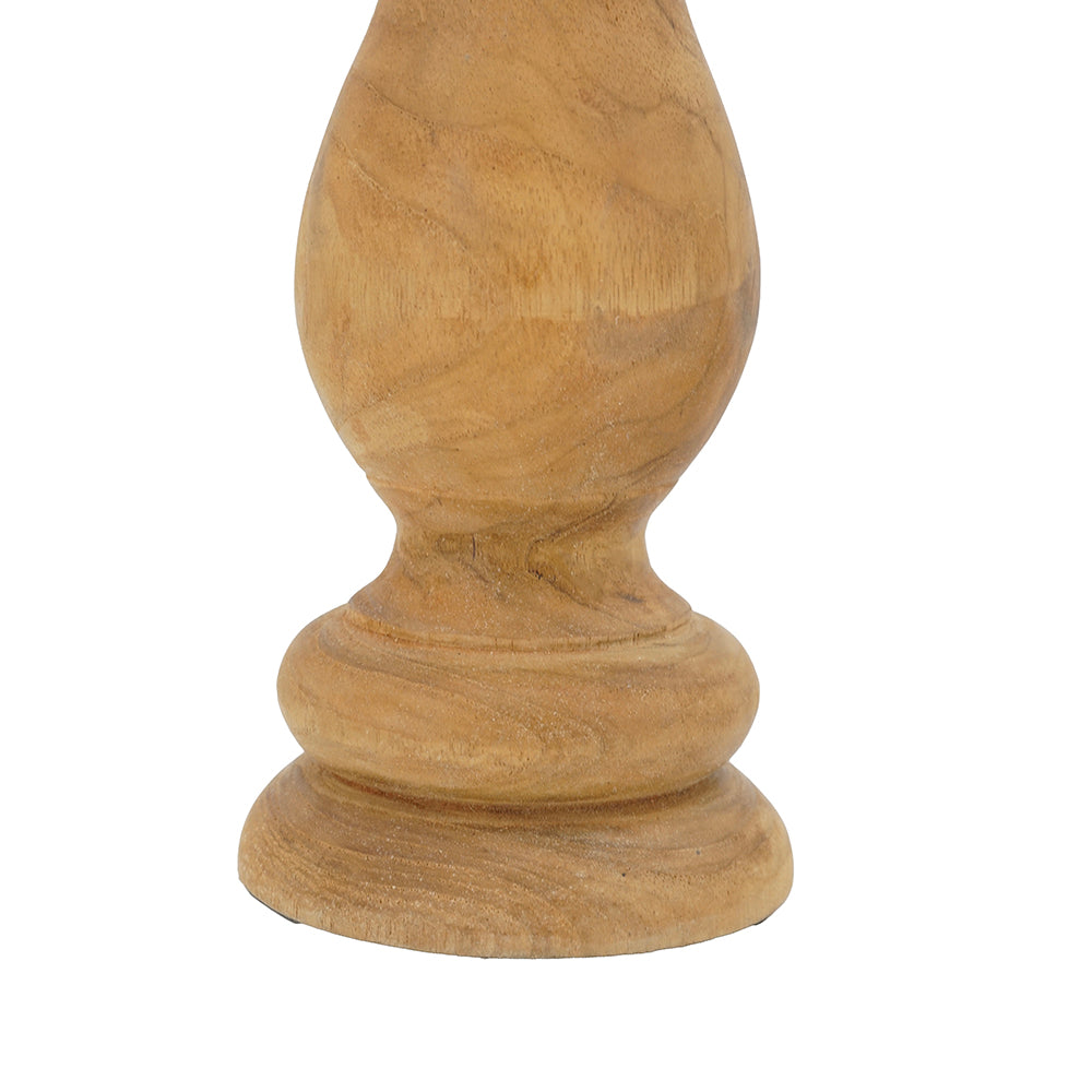 Teak Wood and Marble Candle Holder - product image 13