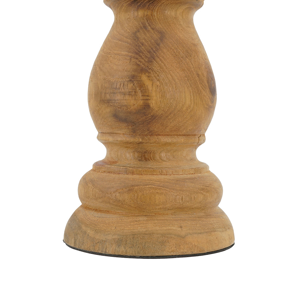 Teak Wood and Marble Candle Holder - product image 5