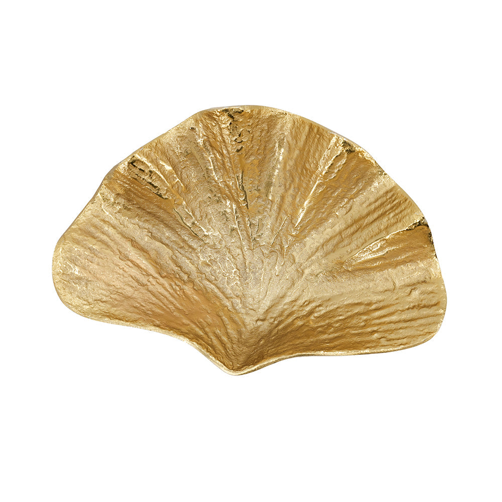 Gold-Tone Aluminum Footed Decorative Bowl - product photo 8