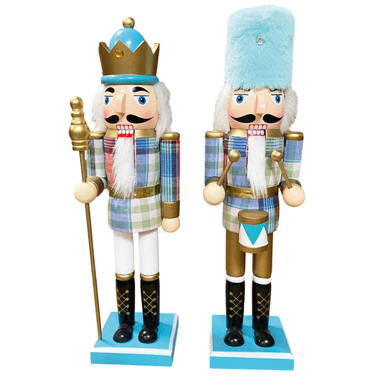 Pastel Nutcracker Figurines, Set of 2 - product image 1