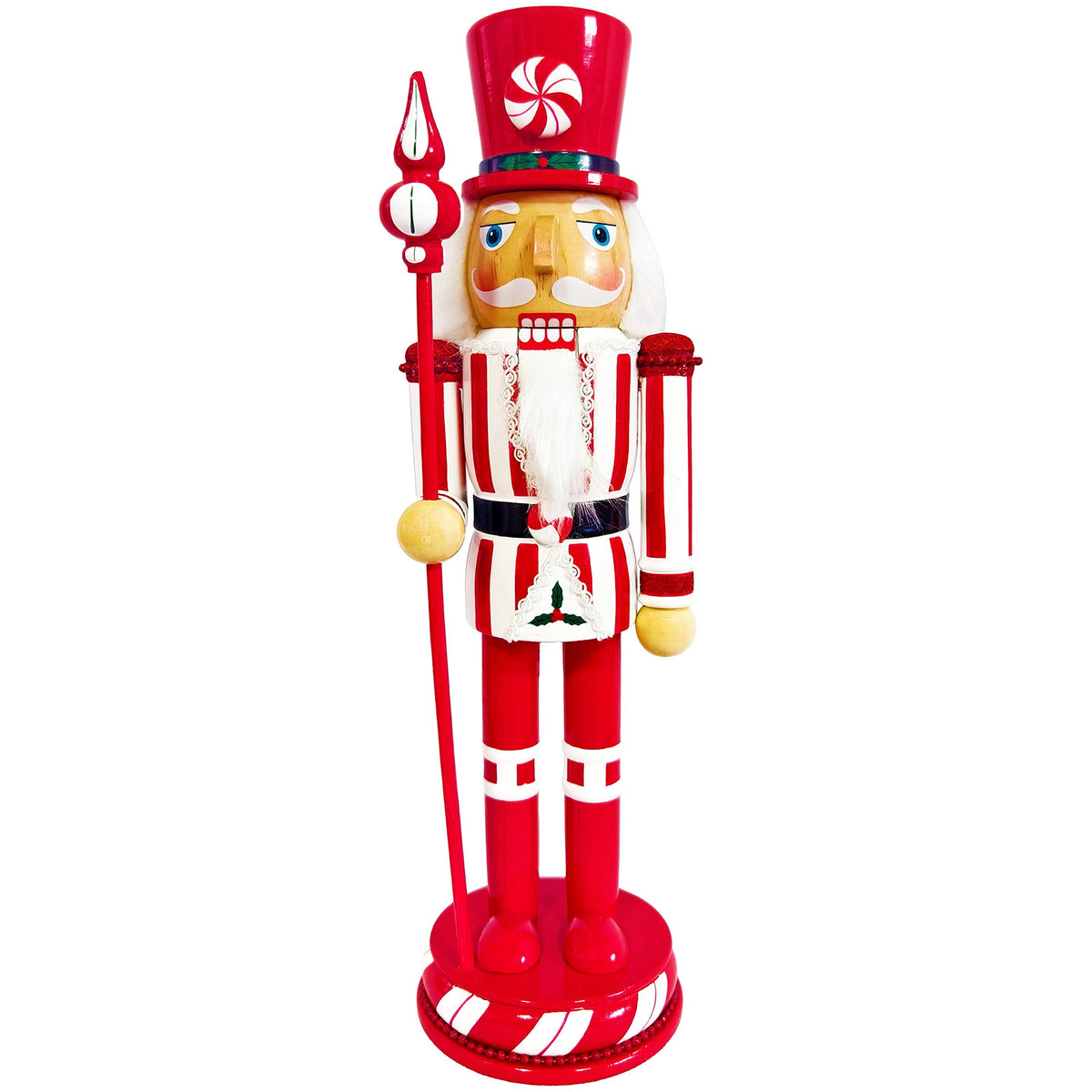 Peppermint Swirl Nutcracker Figurine - product image 1