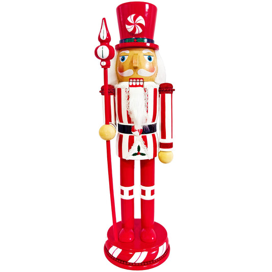 Peppermint Swirl Nutcracker Figurine - product image 1