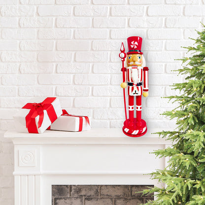 Peppermint Swirl Nutcracker Figurine - product image 3