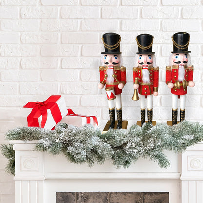 Red Marching Band Nutcracker Figurines, Set of 3 - product image 3